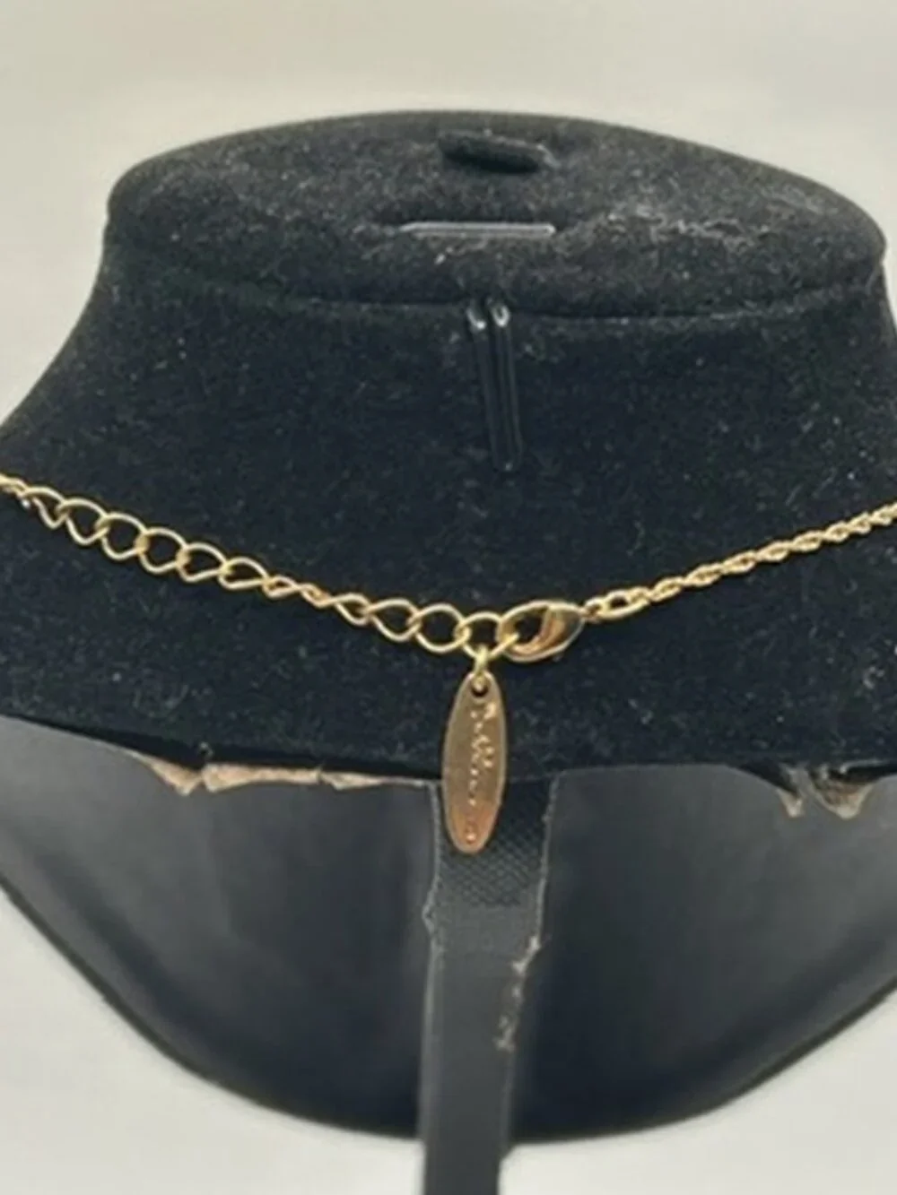 Vintage Real Gold Rope Chain Angel Figure Dainty Plated Stainless Steel Womens